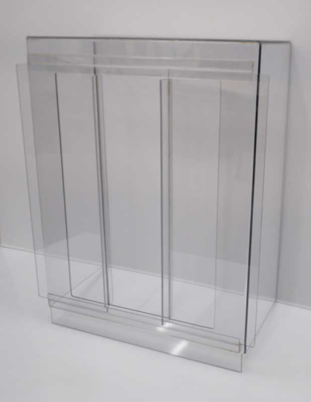 Polycarbonate guard with sliding doors