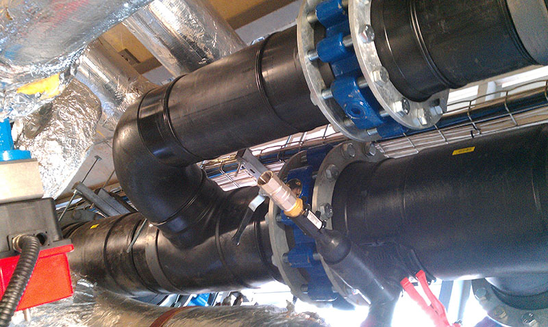 HDPE process water pipework butt welded